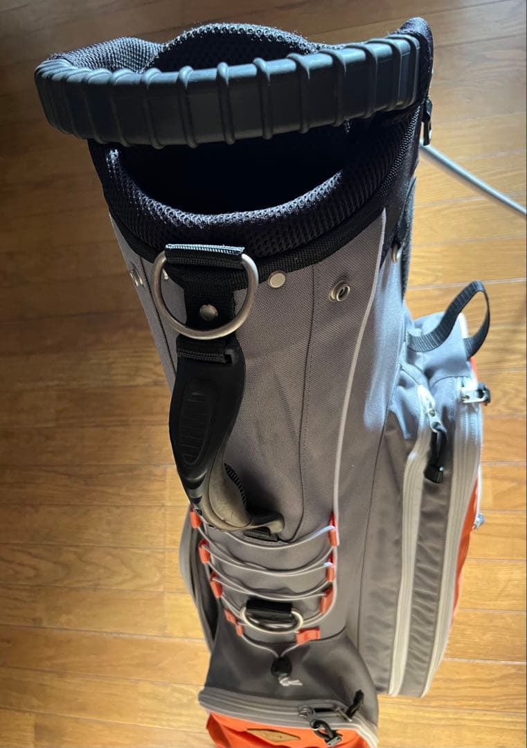 Rough & Swell キャディバッグ グレー・オレンジ