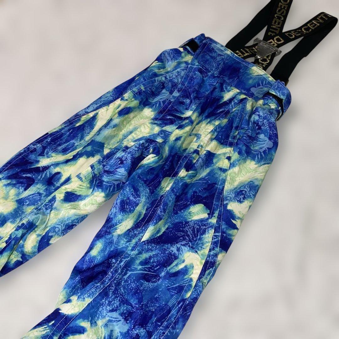 【デサント】レトロ スキーウェア スノボーウェア セットアップ　M 派手カラフル