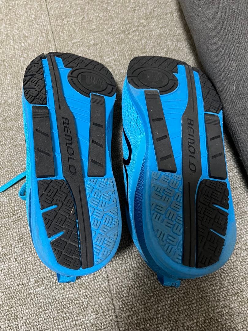 BEMOLO ランニングベロ・トリコ 24.5cm ブルー収納袋付