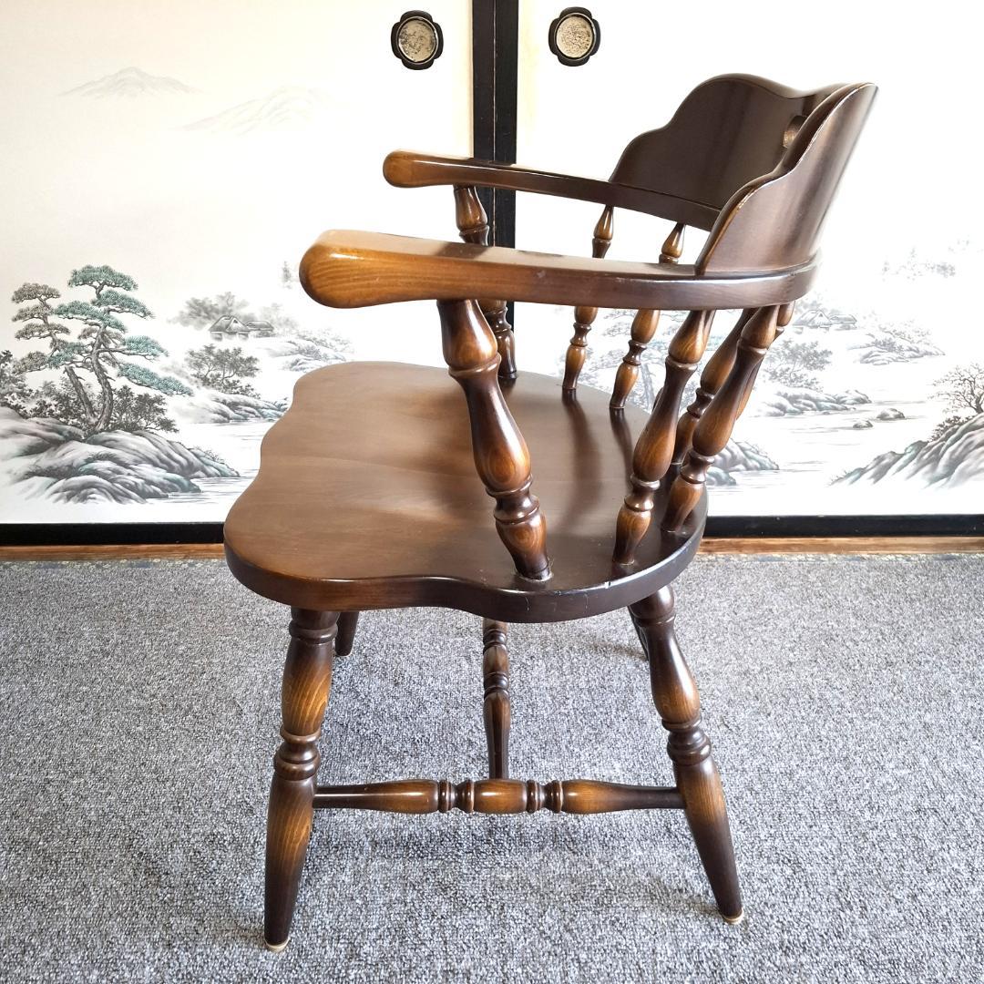 ⑤★飛騨産業★キツツキマーク★ウィンザーチェア★ダイニングチェア★
