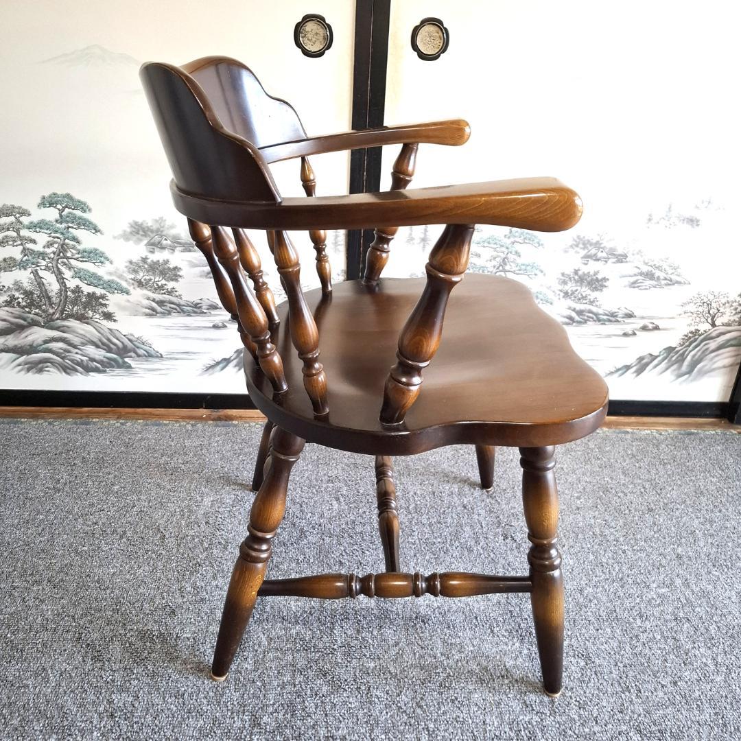 ⑤★飛騨産業★キツツキマーク★ウィンザーチェア★ダイニングチェア★