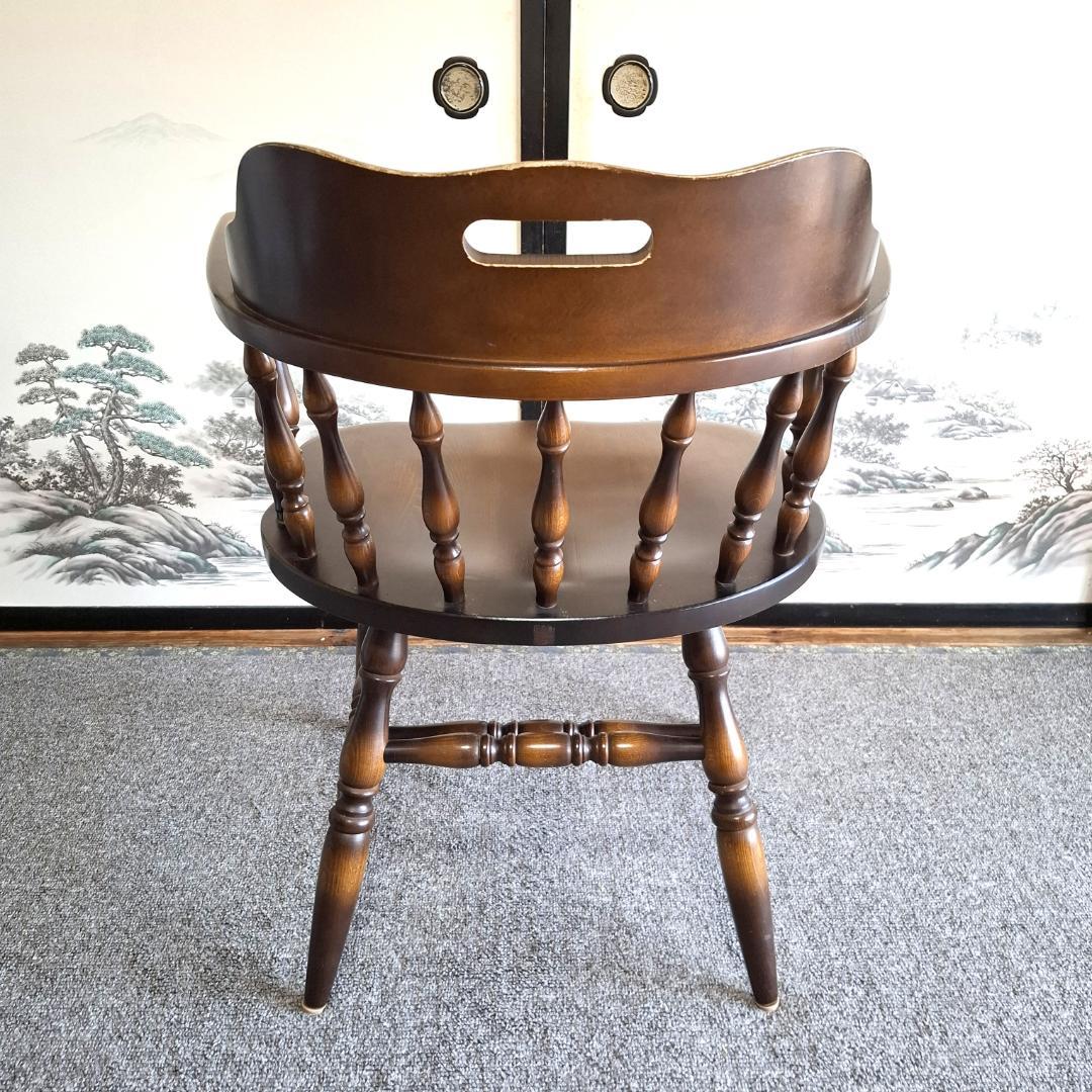 ⑤★飛騨産業★キツツキマーク★ウィンザーチェア★ダイニングチェア★