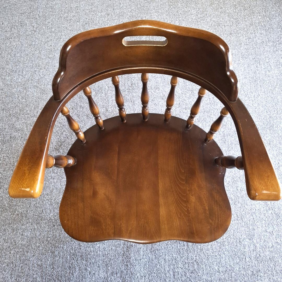 ⑤★飛騨産業★キツツキマーク★ウィンザーチェア★ダイニングチェア★