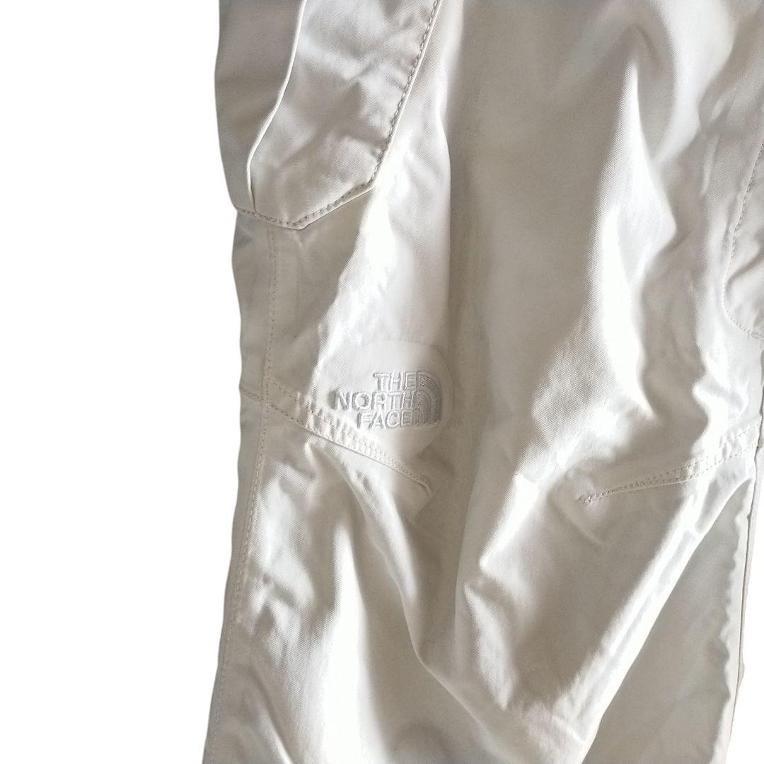 【高機能】US ノースフェイス HYVENT スノーボード パンツ 白 L