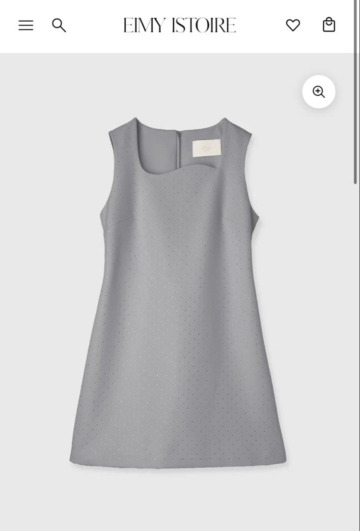 エイミーイストワール ビジュートリムミニワンピース - メルカリ