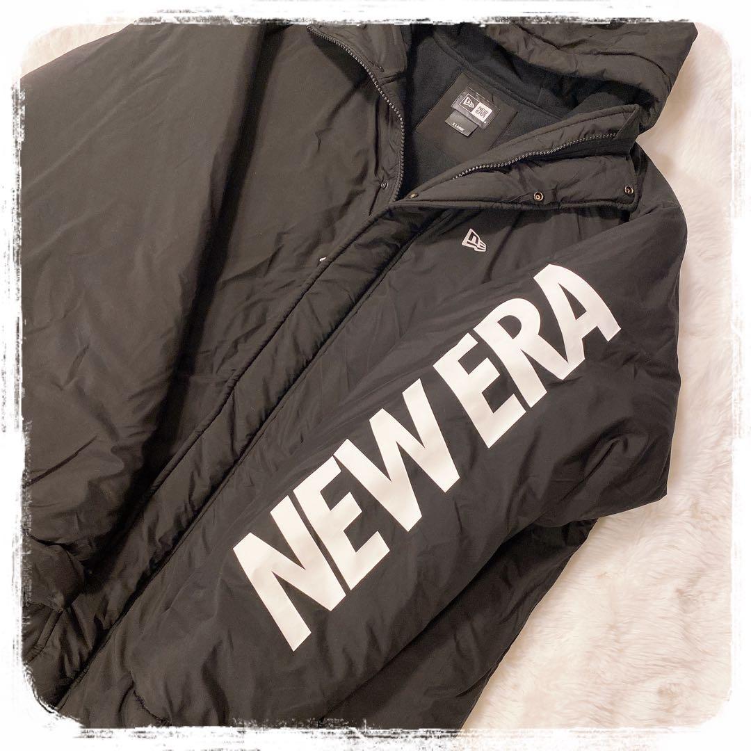 NEW ERA ロング ベンチコート ブラック XL ニューエラ