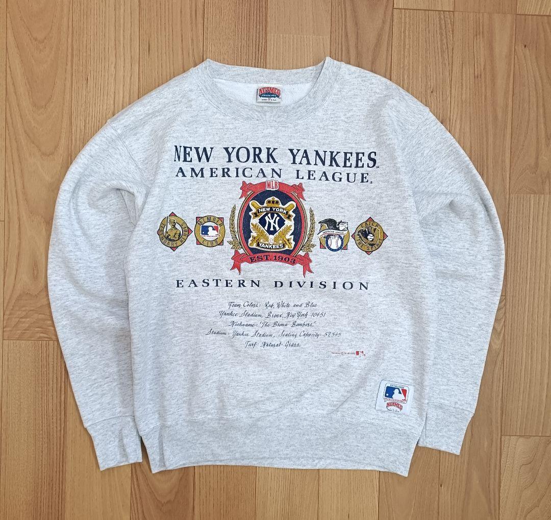 90s NUTMEG スウェット MLB ヤンキース USA製 ビッグプリント - メルカリ