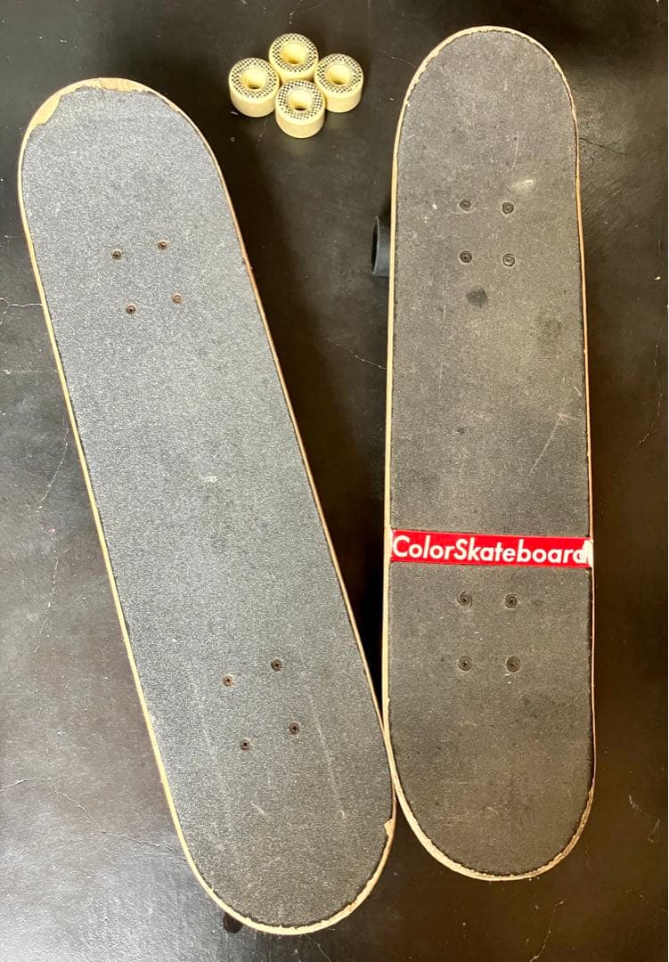 IFO & Color スケボー コンプリート2本➕交換ウィール付