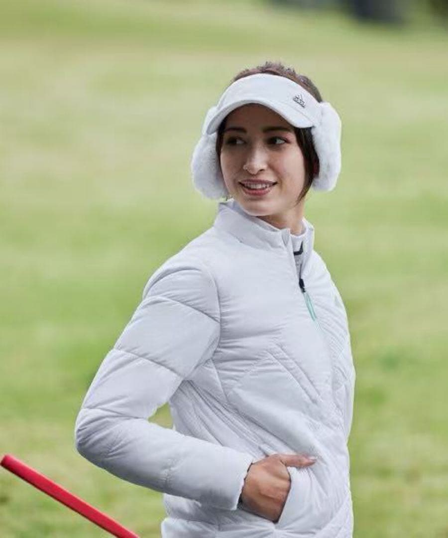 白Lサイズ早い者勝ち‼️ 新品 即日発送アディダスゴルフ女性中綿