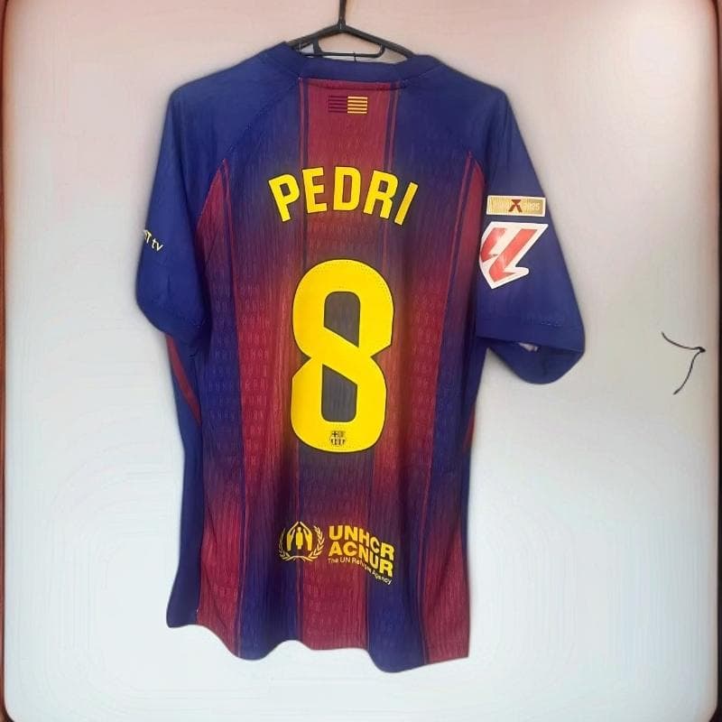 Ed Sheeran 2026 バルセロナ ペドリ PEDRI 8番 半袖シャツ