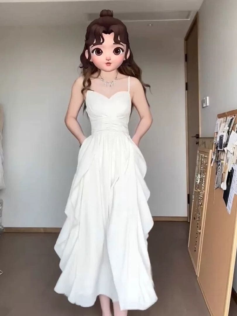 春夏♪ロングドレス シンプル デザイン 女子会 パーティー用