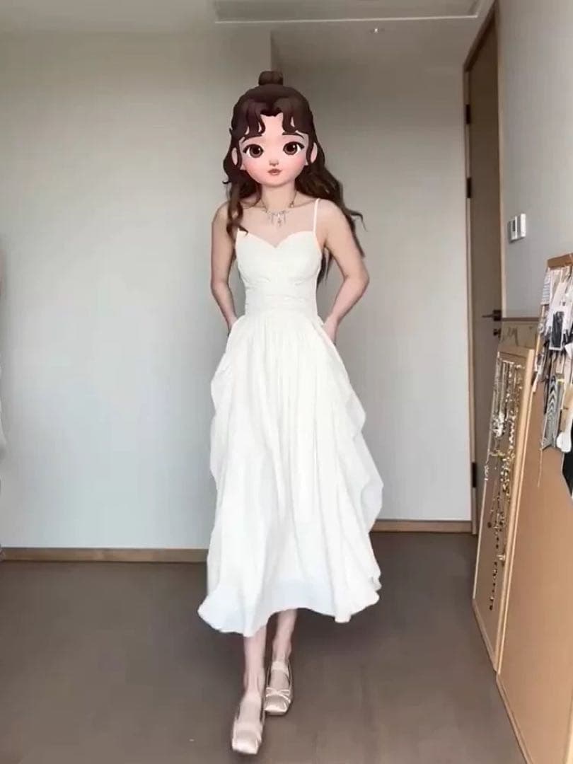 春夏♪ロングドレス シンプル デザイン 女子会 パーティー用