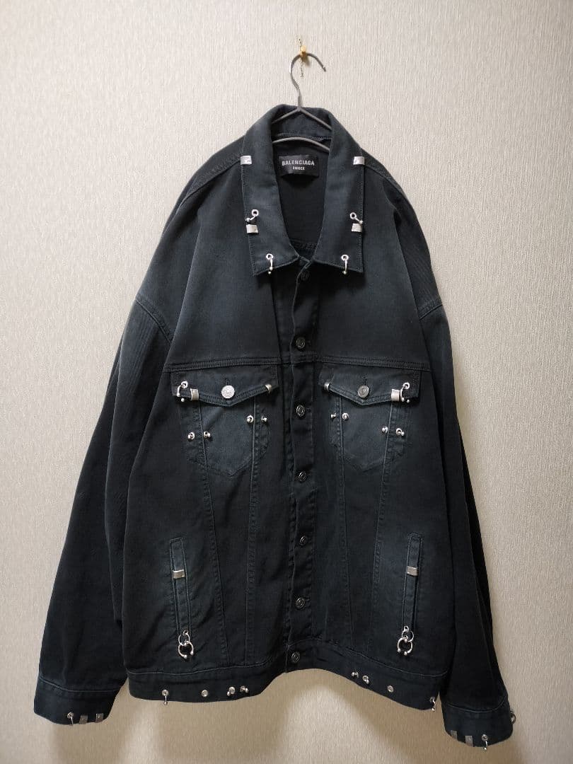 BALENCIAGA☆ PIERCED ジャケット オーバーサイズ ブラック