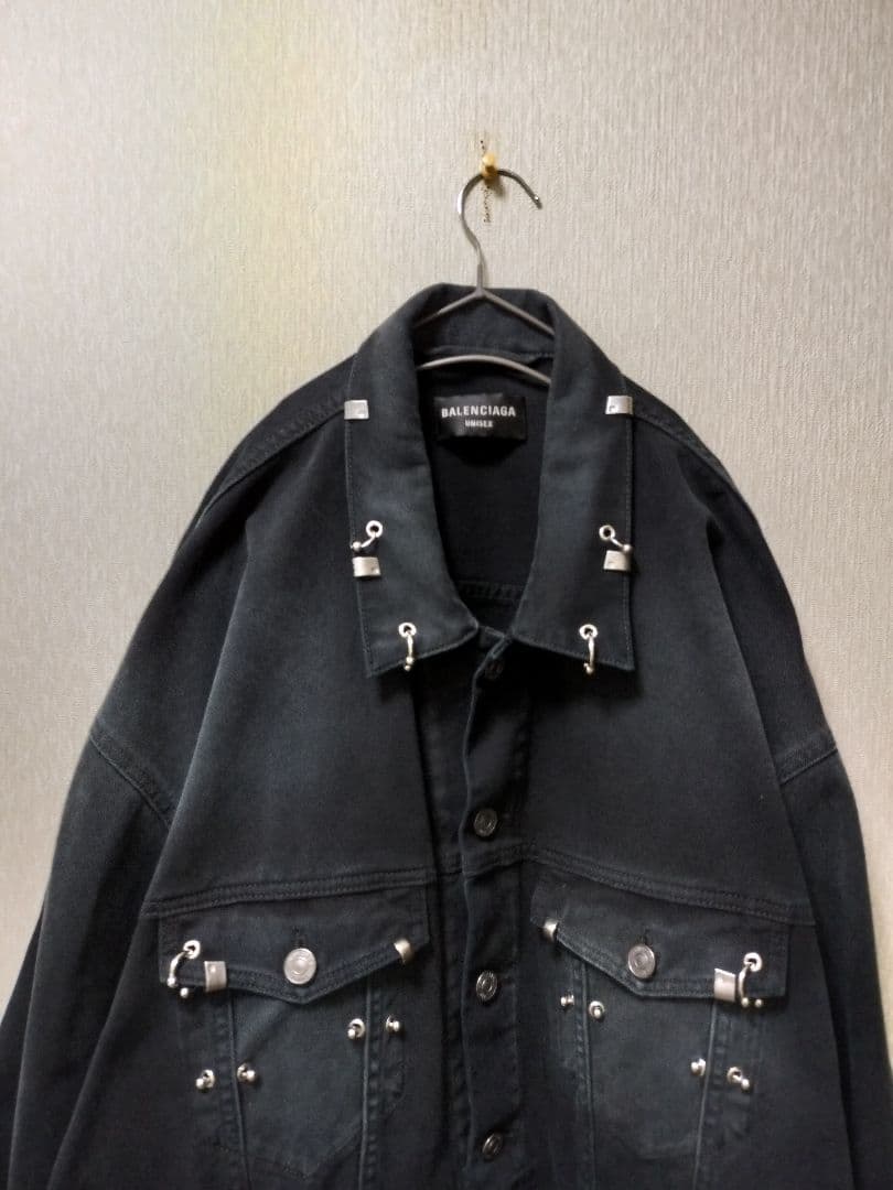 BALENCIAGA☆ PIERCED ジャケット オーバーサイズ ブラック