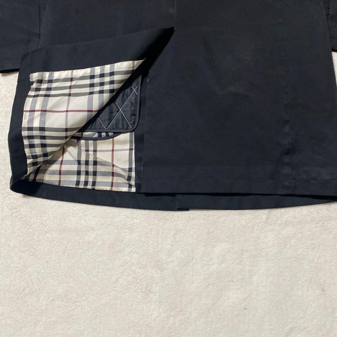✨訳あり✨ BURBERRY BLACK LABEL ステンカラーコート　黒
