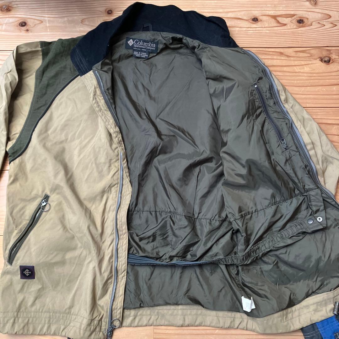 コロンビア【セットアップ】グローブ付きスノーボードウェアL ベージュ