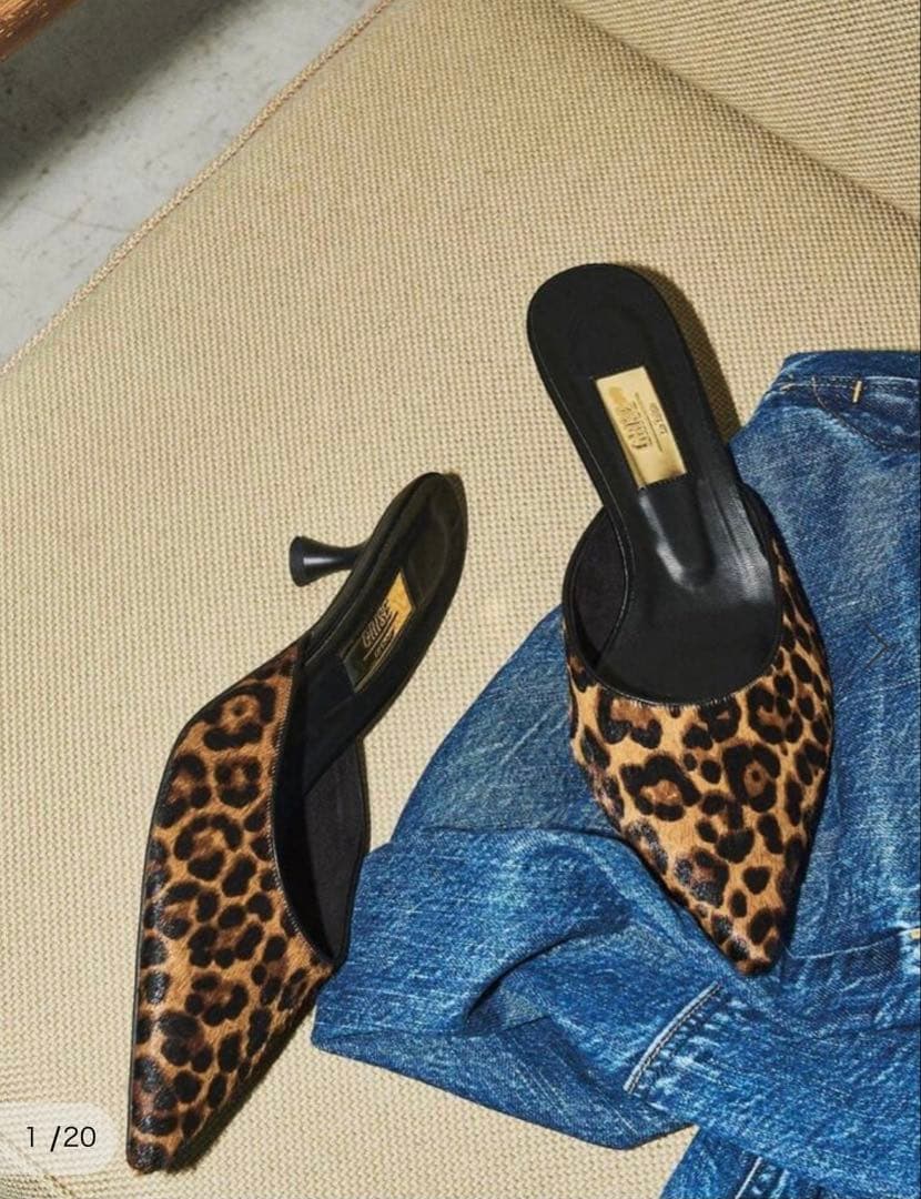 GRISE⭐︎4.5cmレザーポインテッドミュール【未使用品】