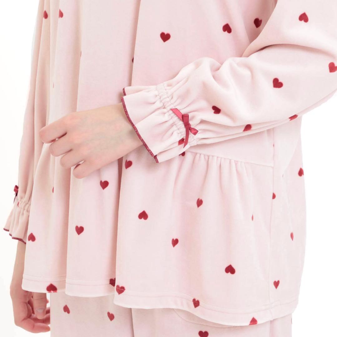 【新品】ナルエー ムーンタン スノースムージー ハート パジャマ［M〜L］ピンク