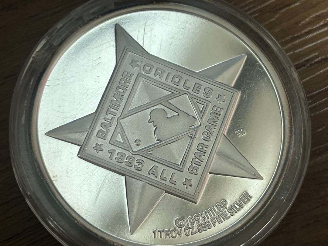 1993 MLB オールスター ゲーム 1 オンス .999 シルバー 銀貨