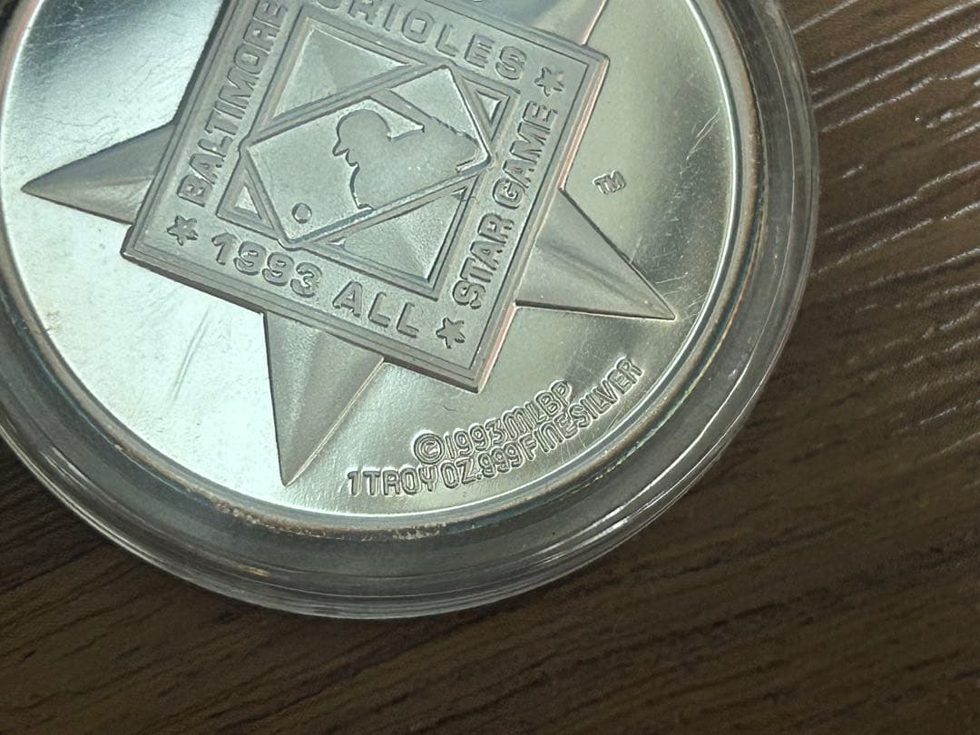 1993 MLB オールスター ゲーム 1 オンス .999 シルバー 銀貨