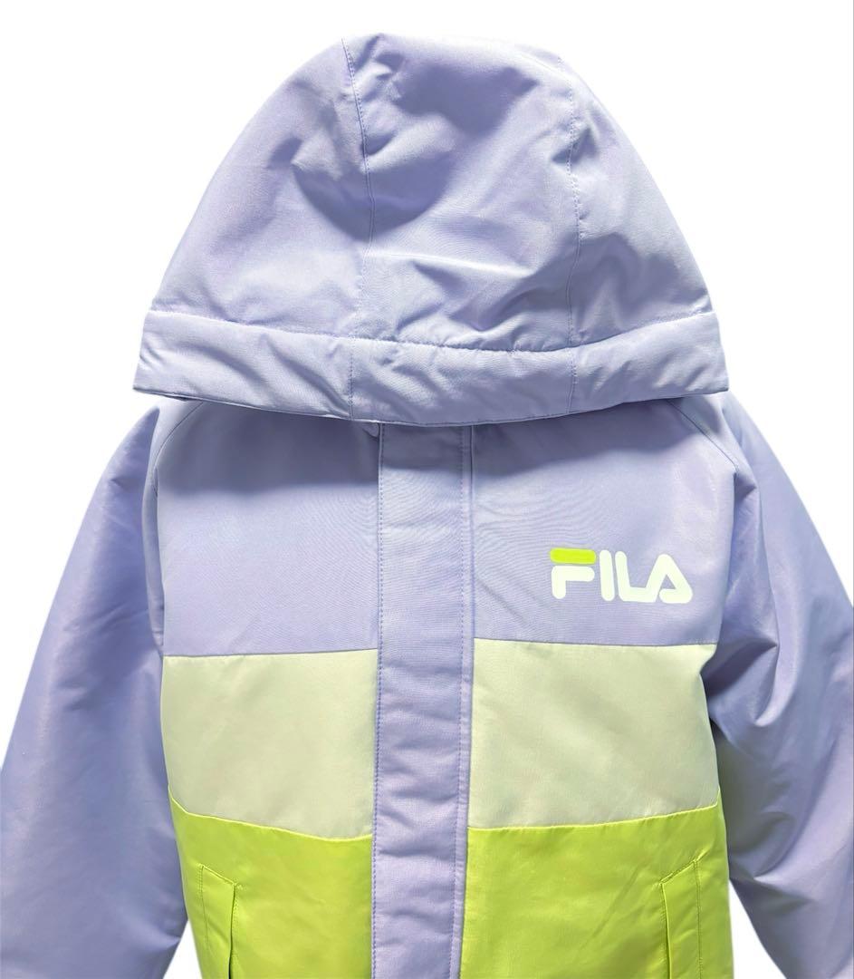 新品スキースノボウェア150FILAフィラ上下セパレートセットサイズ調整可能