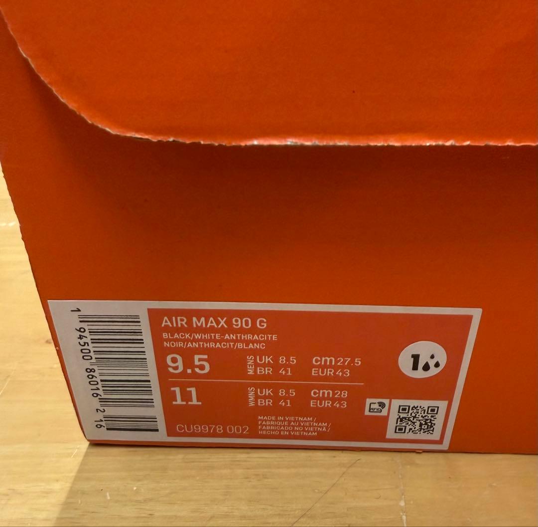 NIKE ナイキ エアマックス 90G ゴルフシューズ 黒　27.5cm