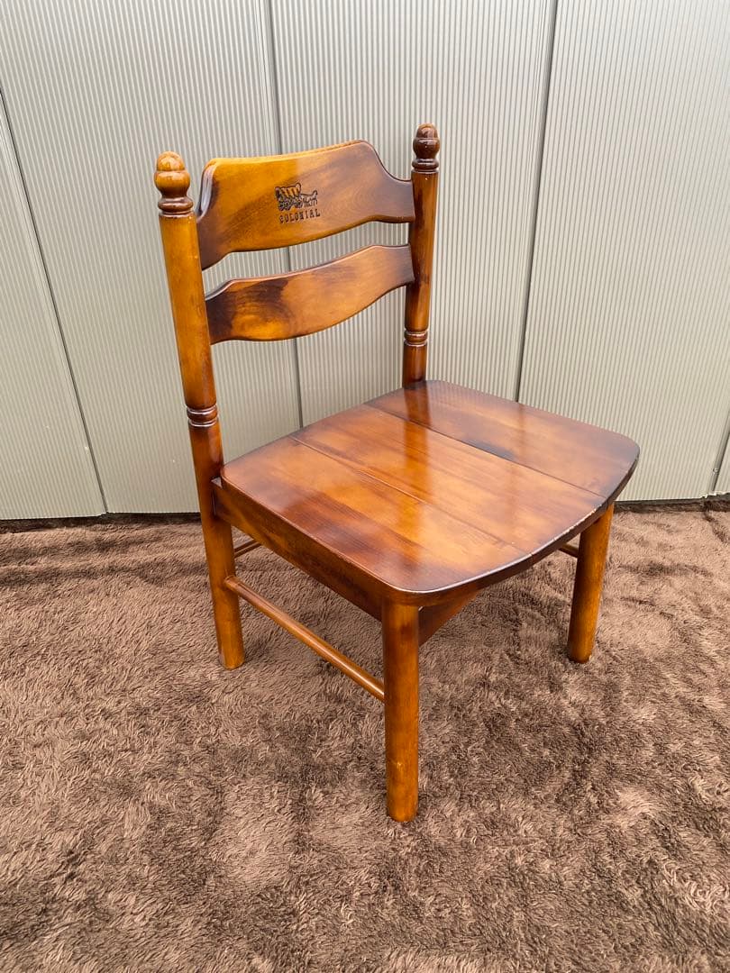 m*i様 オールドカリモク　コロニアル　ダイニングチェア　2脚セット　椅子　馬車