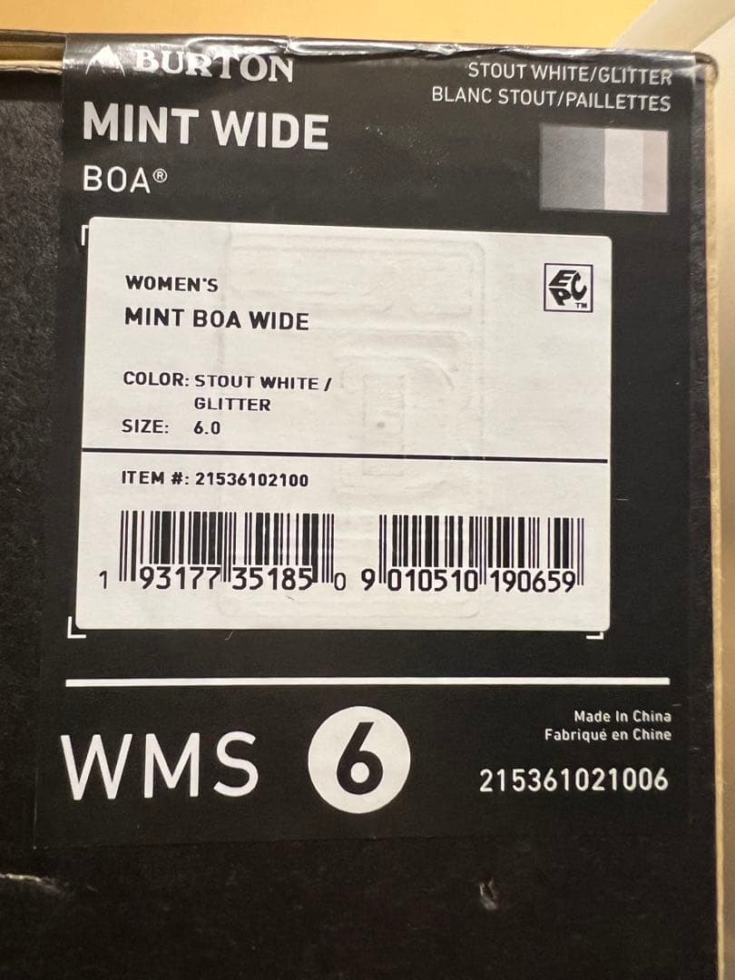 バートン ブーツ ミント　レディース　23cm BURTON MINT BOA
