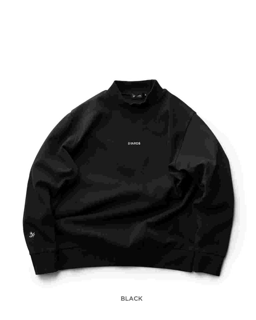 8YARDS　モックネックプルオーバー　ブラック　サイズ：M