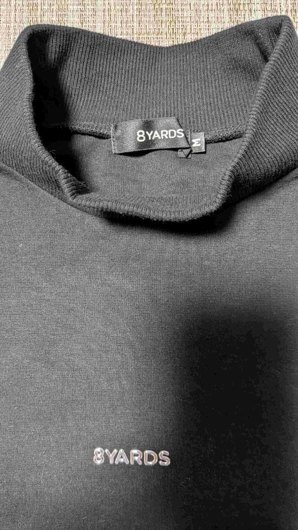 8YARDS　モックネックプルオーバー　ブラック　サイズ：M
