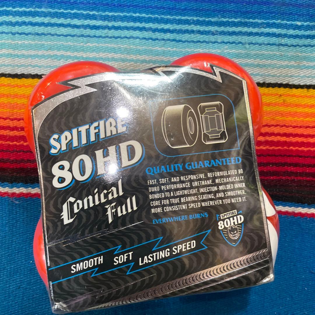 スケートボード SPITFIRE 80HD Conical Full Orange 55mm