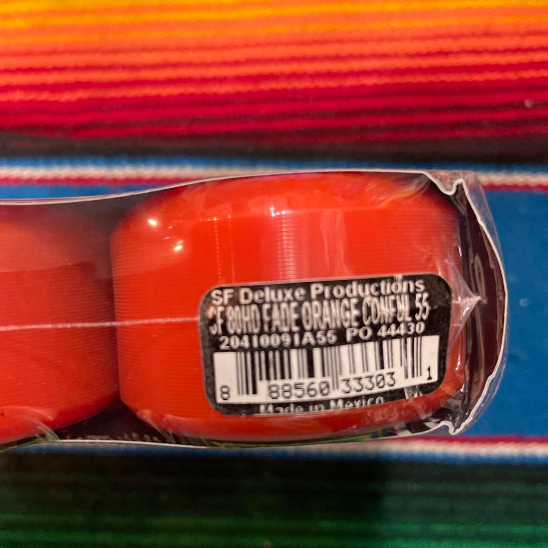 スケートボード SPITFIRE 80HD Conical Full Orange 55mm