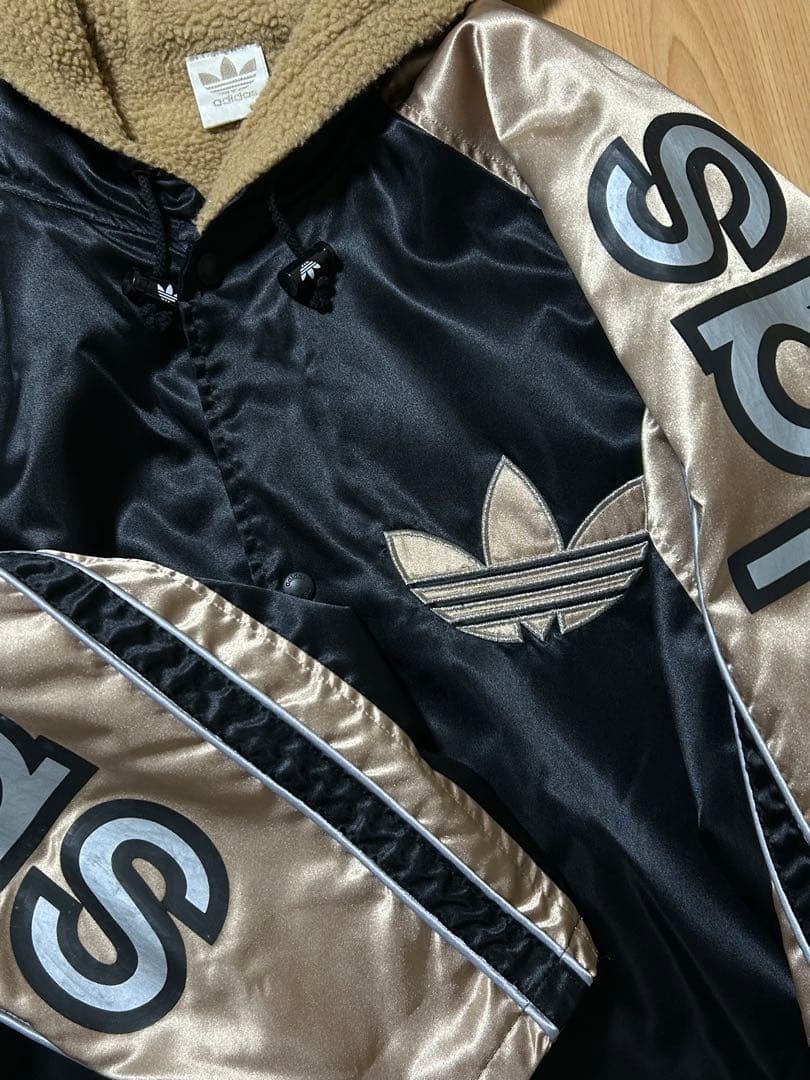 希少　adidas アディダス　デサント社製　裏ボアベンチコート　XL