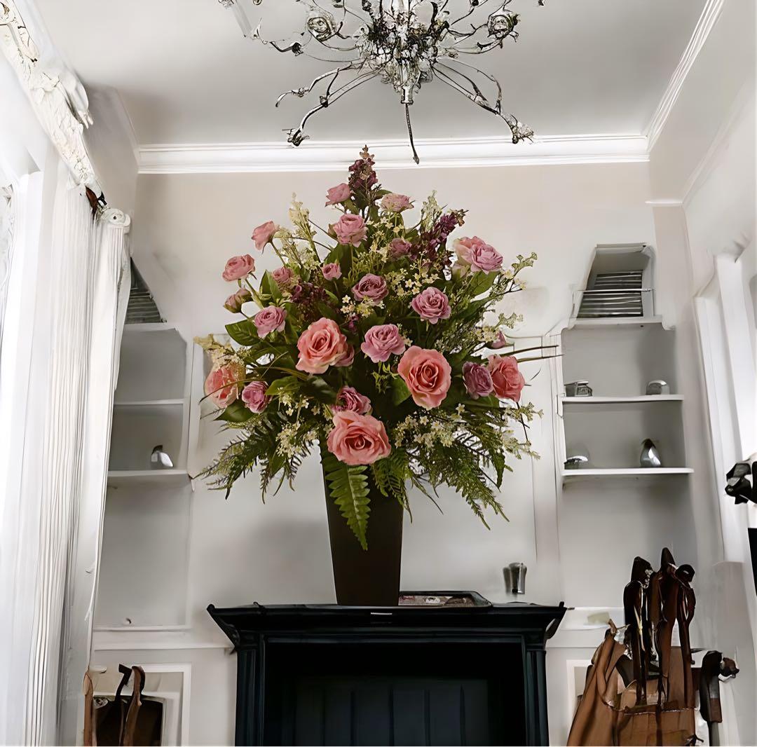 光触媒 人工観葉植物 ウォールグリーン フェイクグリーン ビクトリアローズ