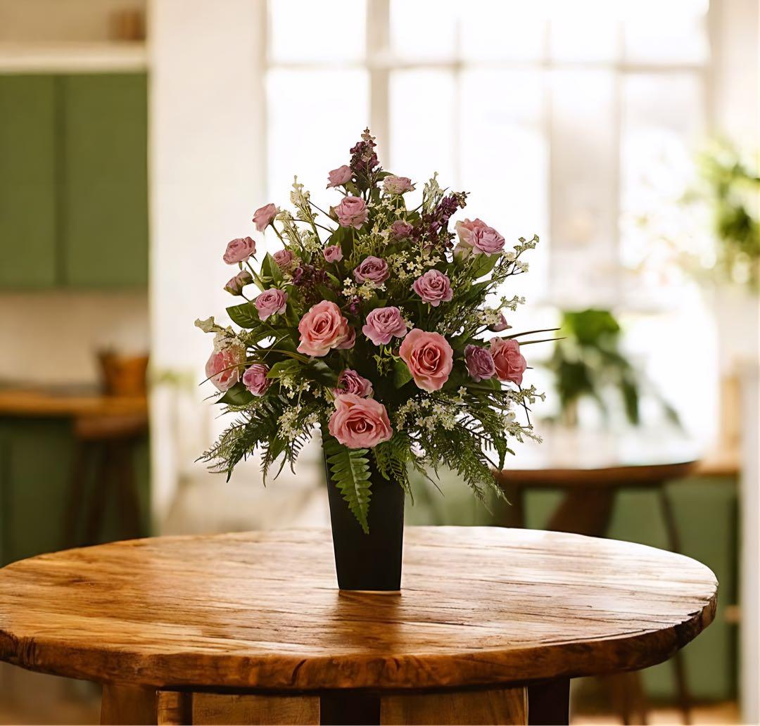 光触媒 人工観葉植物 ウォールグリーン フェイクグリーン ビクトリアローズ