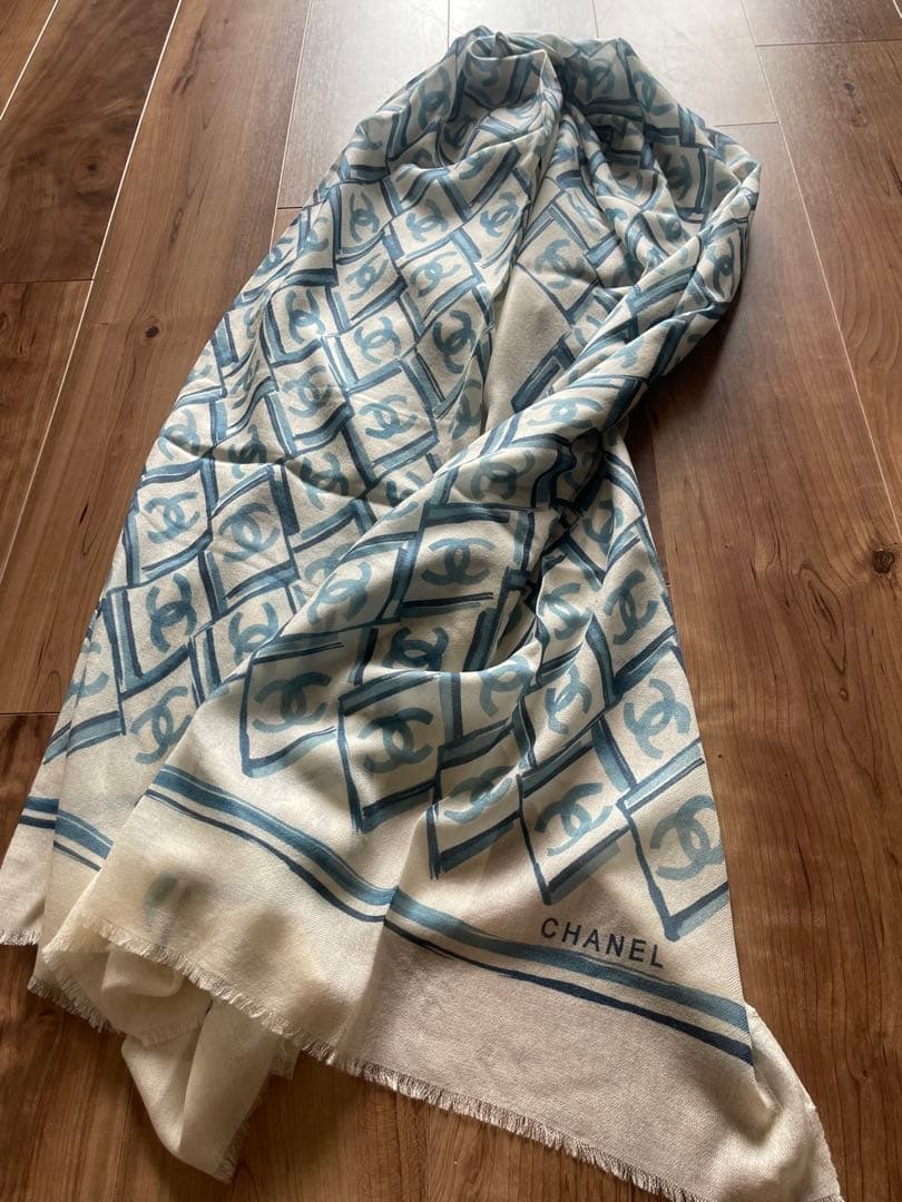 未使用　CHANEL ノベルティ ストール パシュミナ ココマーク