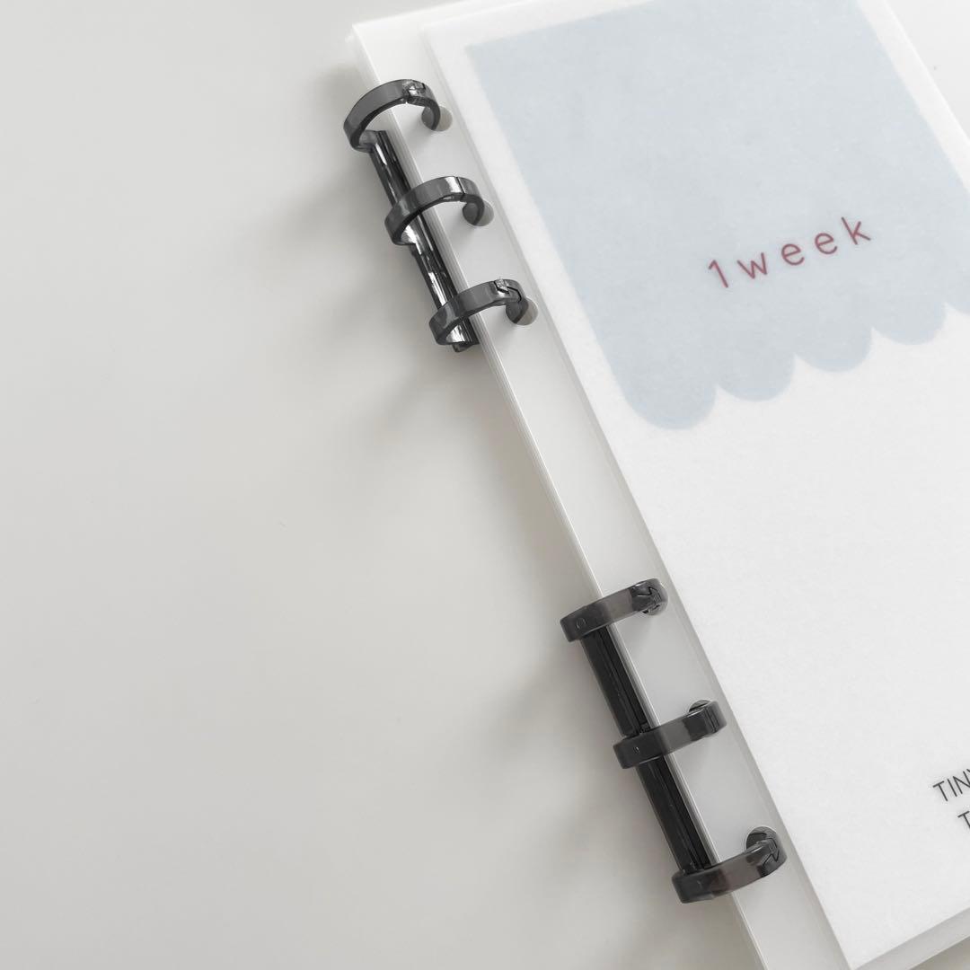 早い者勝ち 韓国 貯金 バインダー カバー リフィル 3ボールリング