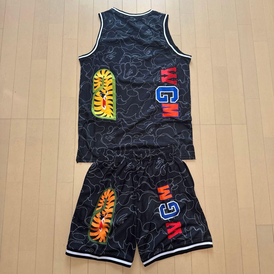 【セットアップ】A・BATHING APE バスケウェア 上下セット