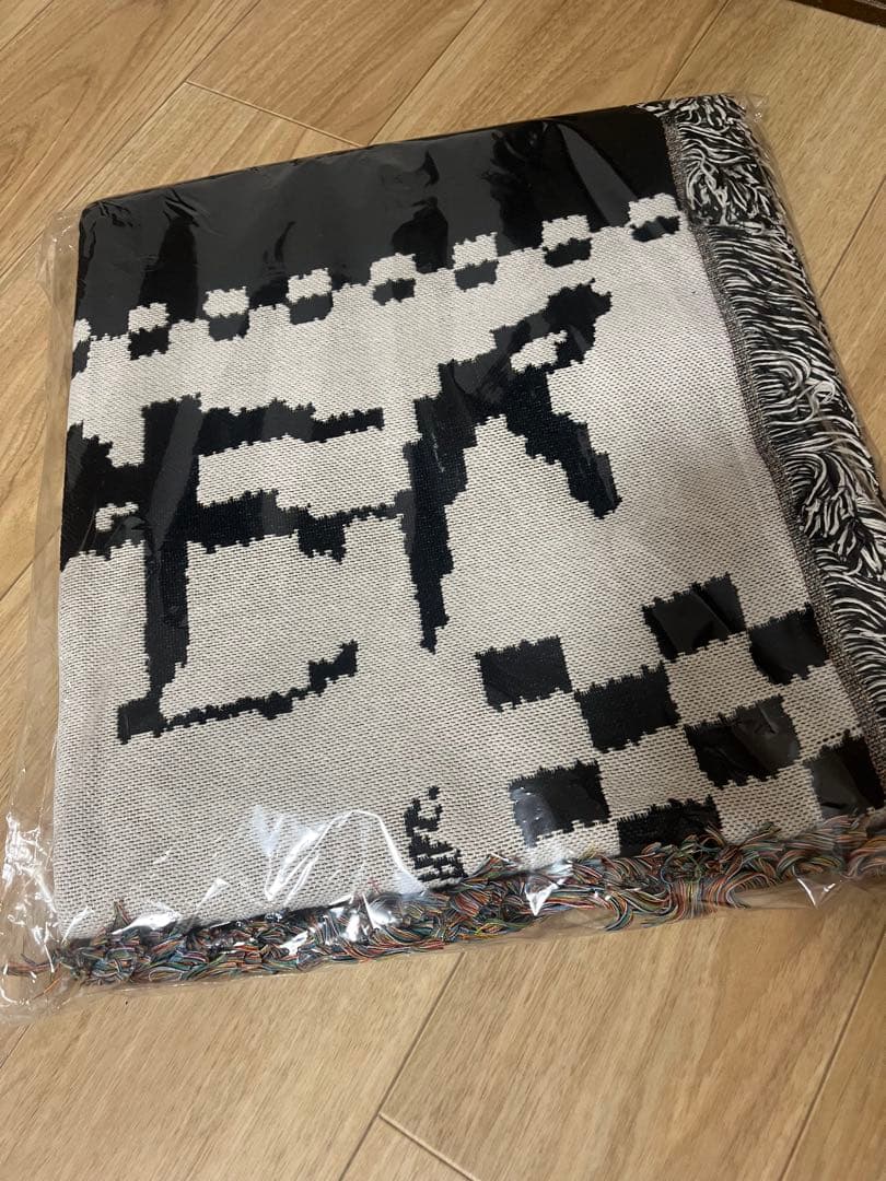 Ameri vintage ノベルティ　マルチブランケット　ラグ