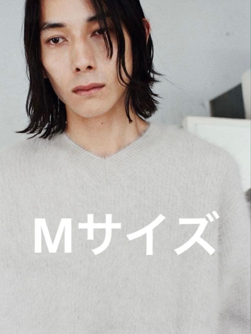 LIDNM Fox Cashmere V Knit SAND GRAY - メルカリ