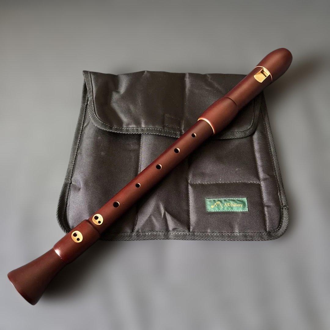 木製アルトリコーダー ケース付き - メルカリ