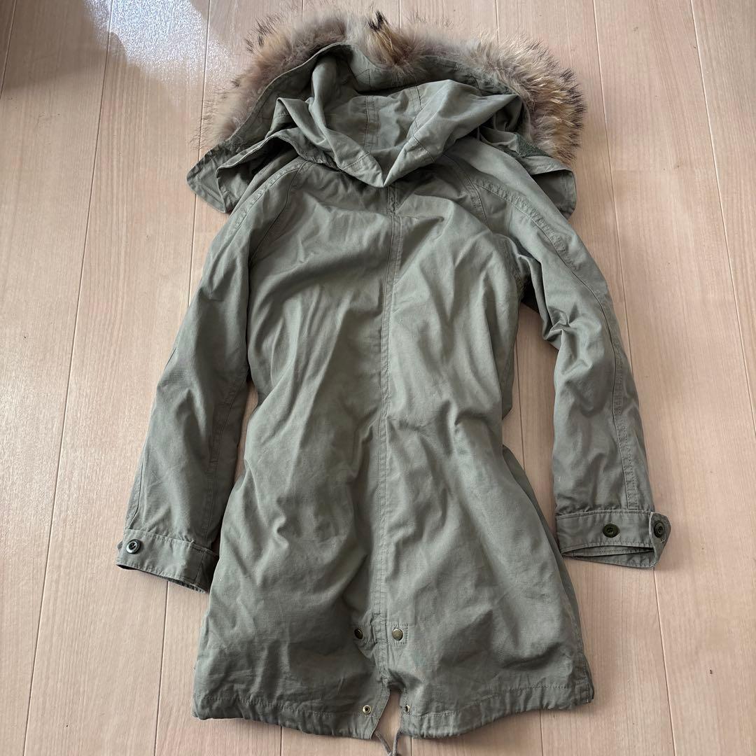 フェアリーグランジ ファー付きモッズコート 平成ギャル y2k モッズコート