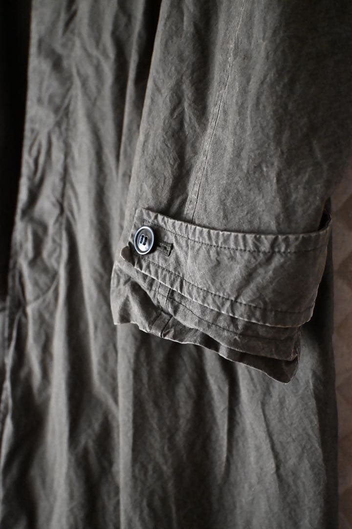 【クリーニング済】CONFECT スーピマコットン ステンカラーコートsize4