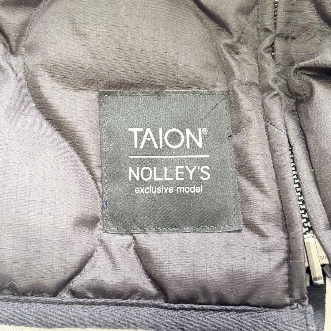 【NOLLEY'S 別注】 TAION ミリタリーリバーシブルロングダウン 黒