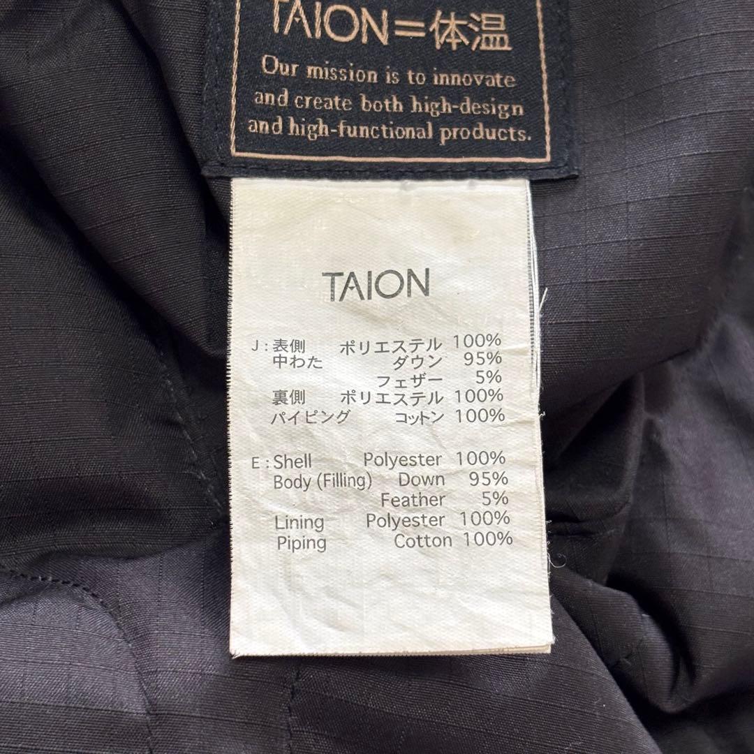 【NOLLEY'S 別注】 TAION ミリタリーリバーシブルロングダウン 黒