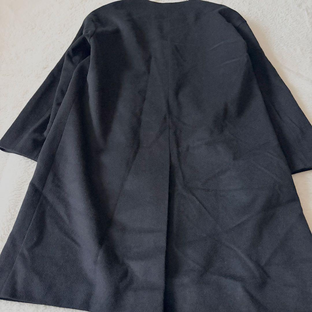 6189 美品 2024AW アンタイトルプレミアム ノーカラーコート カシミヤ