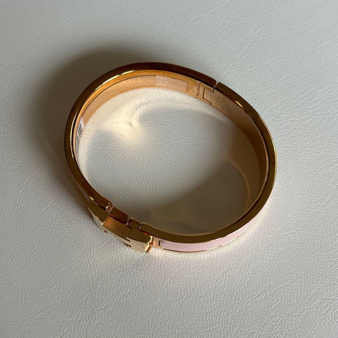 B様　美品☆エルメス　クリックH クラック　バングル　ピンク
