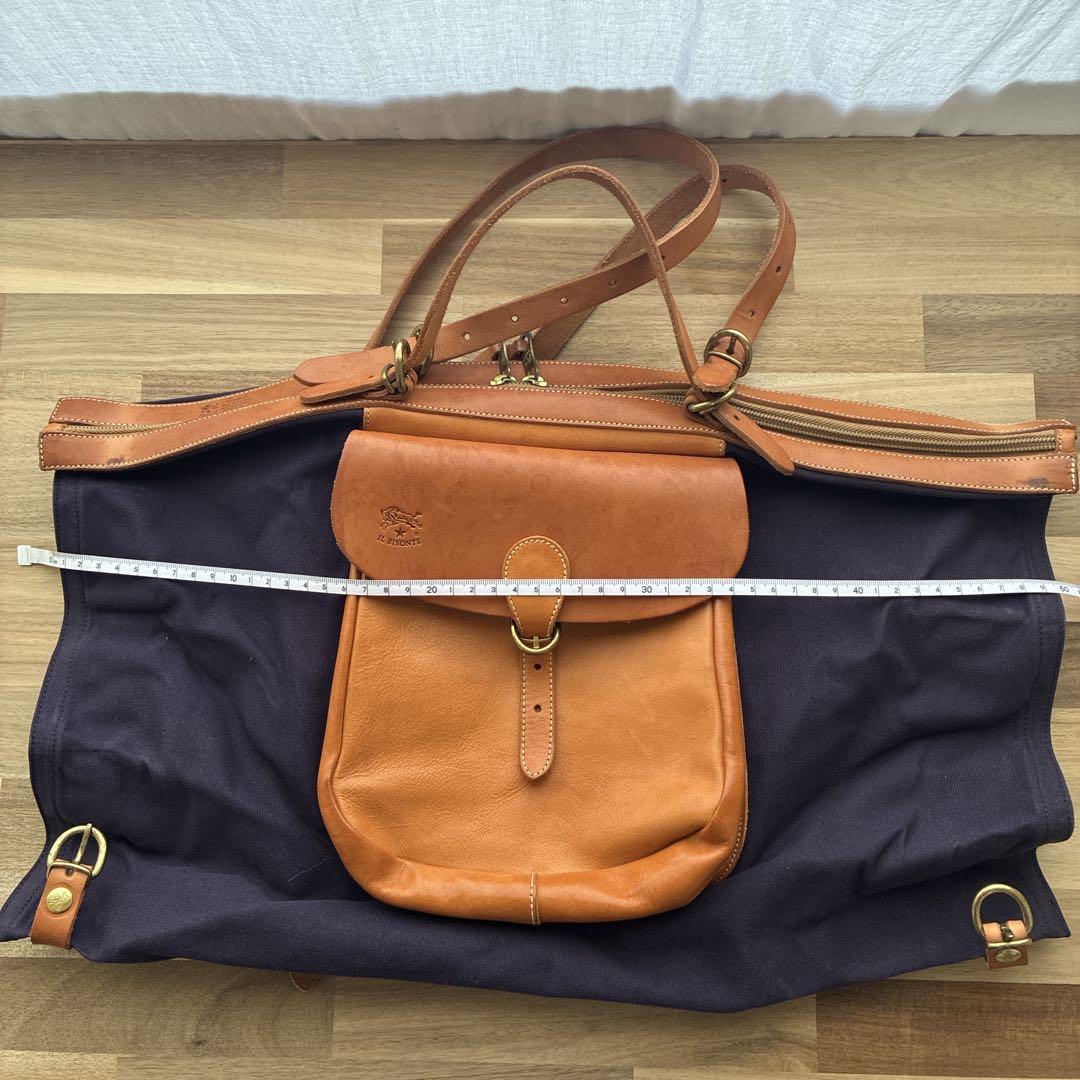 【希少】イルビゾンテ 3wayキャンディ キャンバス レザー コンパクトタイプ