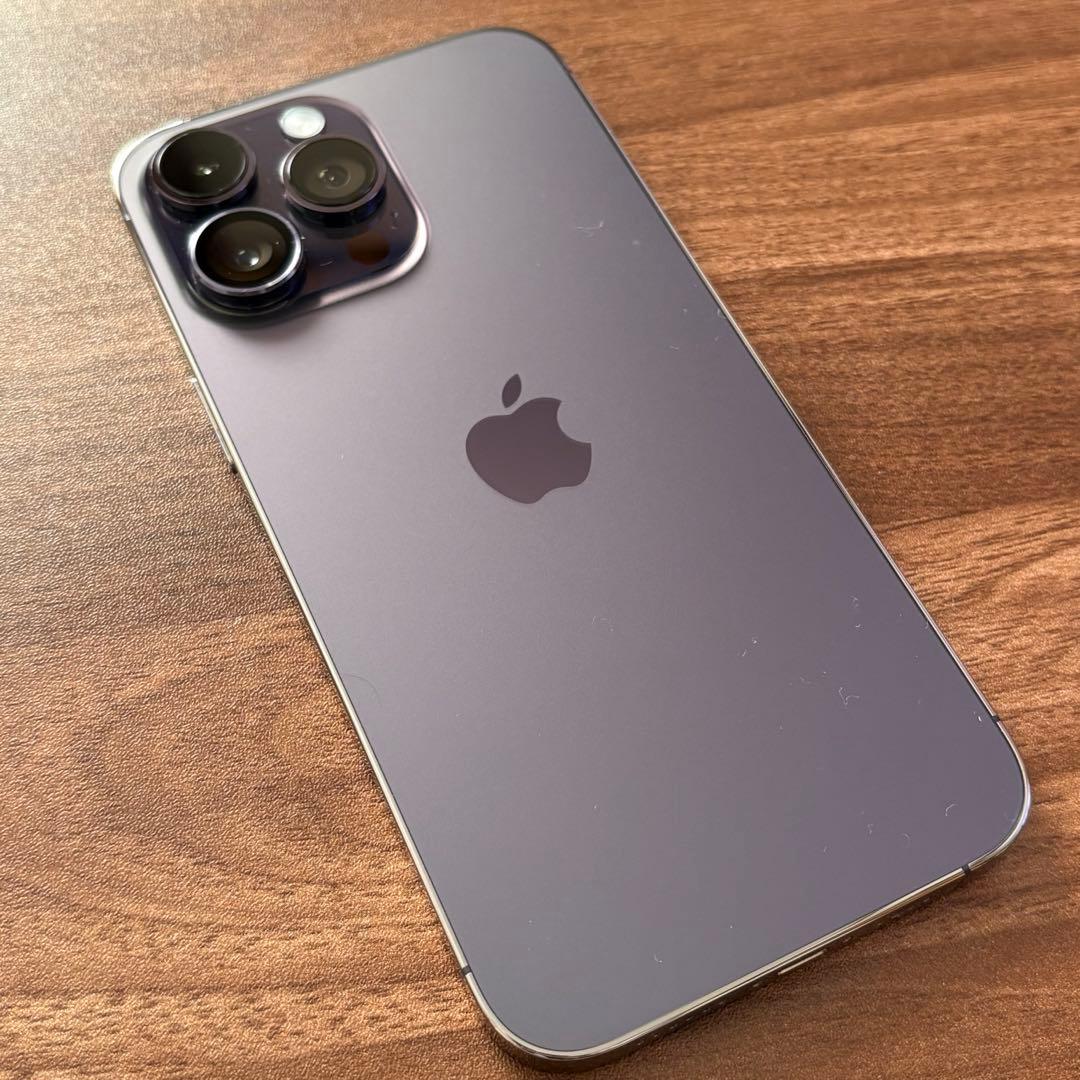 美品　Apple iPhone 14 Pro max ディープパープル　本体