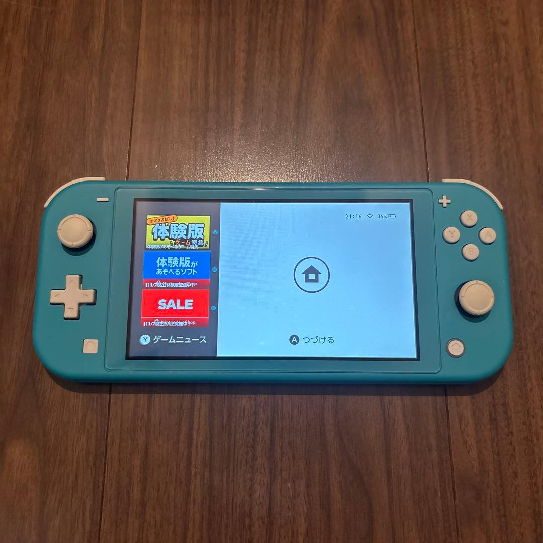 Nintendo Switch Lite本体 ターコイズ ACアダプターあり